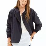 Madewell Tokyo Quilted Bomber Jacket Navy Small Photo 0