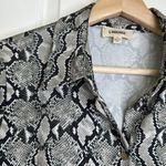 L'Agence L’agence Harmony Paloma snakeskin button down blouse Sage multi Photo 6