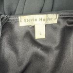 Stevie Hender  Formal Line Maxi Formal Dress Black Color Gold Lace Size L.#89 Photo 8