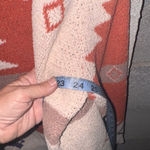 Magnolia Boutique Crew Neck Fleece Sweater S Aztec BoHo western Red Photo 3