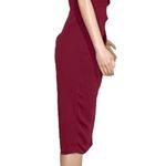 Amanda Uprichard Roma Midi Dress, Malbec, Small Photo 10