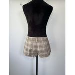 Free People Micro Shorts Plaid Trouser Shorts Summer Boho Medium Photo 5