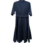 New Kobi Halperin Tiffany Belted Shirt Dress Navy Button‎ Front Size Small $498 Blue Photo 6