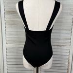 Amuse Society  Black Square Neck Sleeveless Bodysuit-Medium Photo 1