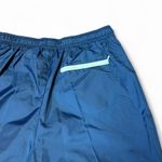 Nike Vintage 90s Unlined Windbreaker Track Pants Women's Medium Blue White Zip Photo 9