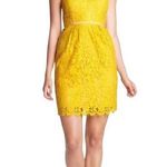 Jenny Yoo  Collection “Hudson” Yellow lace strapless Cocktail Floral Dress Size 6 Photo 0