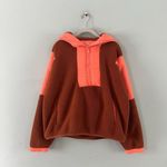 Free People Movement Lead The Pack Neon Coral Combo Pullover Fleece Jacket Photo 5
