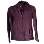 Mondetta  Jacket Womens Medium Purple Full Zip Hoodie Embroidered Hood Activewear Photo 0