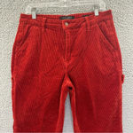 Judy Blue Slim Fit Corduroy Carpenter Ankle Pants Burnt Orange Rust Size 28 x 26 Photo 1