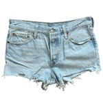 Levi's Levi’s 501 Cut Off Denim Light Wash Button Fly Shorts | Blue | 28 Photo 2