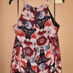 Sam Edelman Stella Floral Tiered Tank Top Red Black Large Photo 2