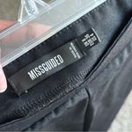 Missguided  Split Hem straight Leg Trousers Black Size 4 Side Zipper high waist Photo 6