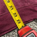 American Eagle burgundy logo zip up long sleeve hooded sweatshirt L Photo 5