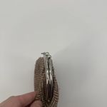 Old Navy Y2k Brown Beige Chevron Zig Zag Coin Pouch Keychain Travel Photo 1