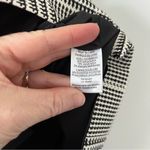 Theory  Black Cream Houndstooth Plaid Sleeveless Shift Above the Knee Dress 2 Photo 5