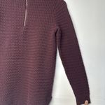Jones New York Jones & Co.  Women's Size Large Knitted Sweater Maroon Zipper Back Photo 6