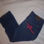 Rocawear  9 Red Pink Logo Capri Jeans Photo 1