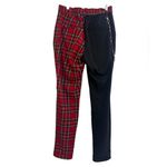 Hot Topic Black and Plaid Pants with Removable Chain Photo 2