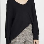 Enza Costa Oversized Slouchy Ribbed Long Sleeve Lounge Sweater Large Gray Blue Photo 11