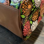 Nine West Multicolor Floral Satchel with Tan Handles Photo 3