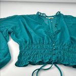 Lily Star  Teal Blouse with Ruffle Details Photo 8