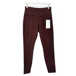 Athleta NWT Delancey Herringbone Tight Pants Leggings Brown Red Size Medium Photo 4