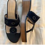 Jack Rogers Navy felt  short heels never worn Photo 2