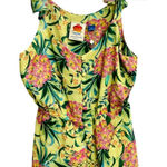 Farm Rio NWT Anthropologie Ruffled Floral Tank Size XS Tropical Resort Wear Photo 0