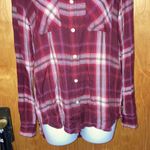 Red Plaid Mossimo Supply Co. Boyfriend Fit Button Down Shirt Photo 2