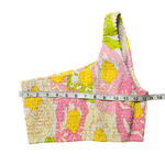 S/W/F Floral One Shoulder Crop Top Skirt Set Size: S Yellow Photo 2