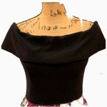 Betsy and Adam dress off the shoulder black body /top & floral skirt size 10 Photo 1