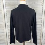 Croft & Barrow  Sweater Ribbed with High Neck Black-Large Photo 1