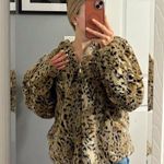 Vintage Giacca Cheetah Leopard Fur Jacket Tan Size M Photo 0
