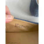 Talbots Women's  Blue Suede Leather Penny Loafers Size‎ 7.5W EUC Photo 5