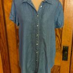 Intro denim oversized button down shirt Blue Size M Photo 6