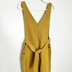 Alex Mill Womens Ollie Jumpsuit Sleeveless Cropped Denim Golden Khaki Medium NWT Brown Photo 4