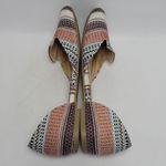 Women's Restricted Multicolor Woven D'orsay Pointed Toe Flat Shoes Size 9 Blue Photo 9