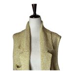 Cotton Patch Sweater Women Small Yellow Jones Popcorn Knit Blazer Vest‎ Outdoor Photo 2