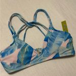 Gianni Bini Tropical Blue and Pink Bikini Top Photo 0