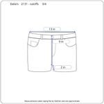 Delia's super washed cutoff denim jeans size 3/4 Photo 3