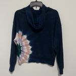 Wildfox  Tie Die Hoodie Dark Blue Size XS with Pocket EUC Photo 3