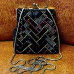 Regale Beaded Clutch Evening Purse Black Photo 0