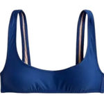 J.Crew  Heritage Scoop Neck Bikini Top NWT size‎ Small in Bright Blue Photo 0