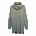 Anthropologie Maeve By  Green Cowl Neck High Low Tunic Sweater Large Photo 3