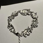 Silver Tone Noah’s Ark Animal Bracelet Extension Chain Adjustable 8 Photo 3
