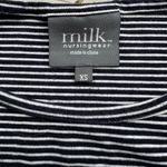 Milk Nursingwear 3/4 Sleeve Striped Dress in Navy Blue/White Size XS Blue Photo 3