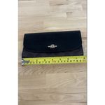 Coach  Black Tri-Fold Wallet Classic Print - Size M Photo 1