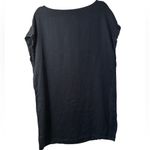 Tahari  Navy Blue Linen Shift Dress Photo 3