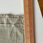 Wearables Beige Linen Blend Capri Pants Womens Large Cargo Drawstring Tan Photo 6