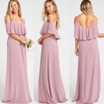 Show Me Your Mumu SMYM Caitlin ruffle maxi dress in antique rose NEW XS Photo 4
